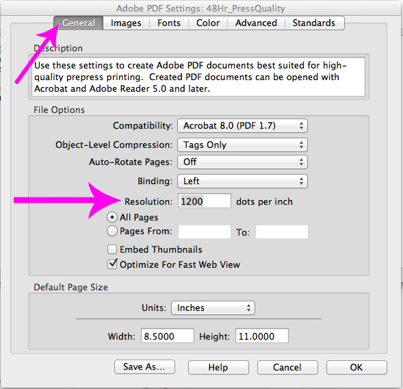 Distiller General Settings