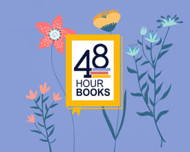 48 Hour Books logo & flowers
