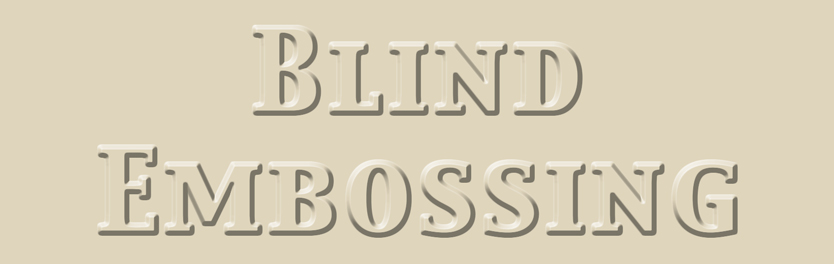 Emboss normal font for essays